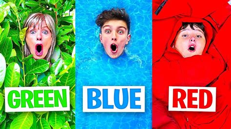 Using only One Color in Hide And Seek! .